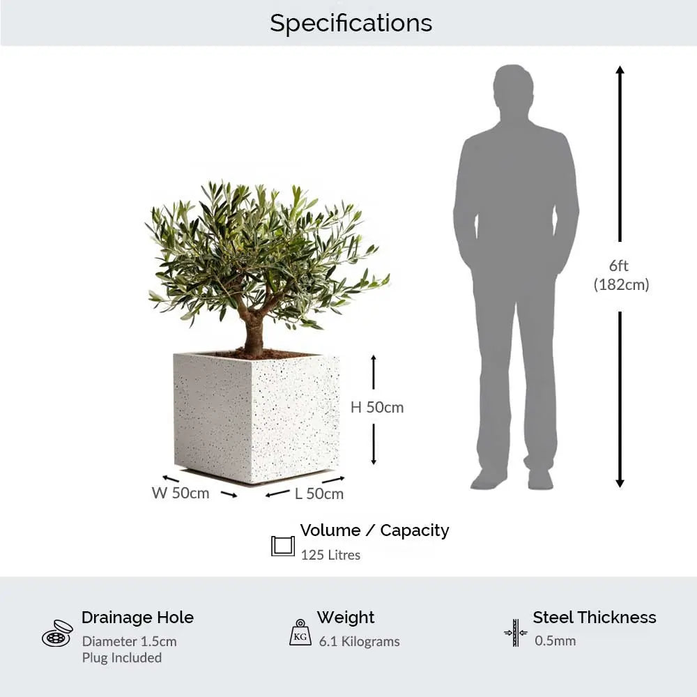 #50cm(L) x 50cm(W) x 50cm(H)
#Sand Stone
#With Liner
#No Liner