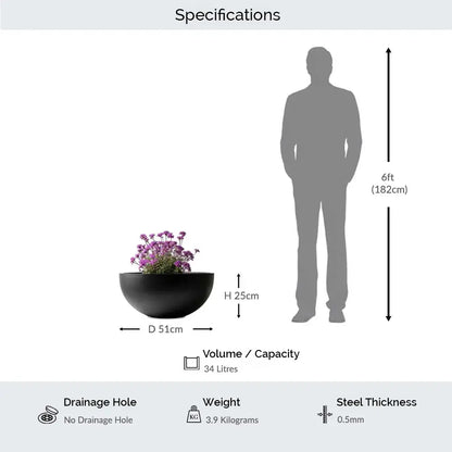 #51cm(D) x 25cm(H)
#black