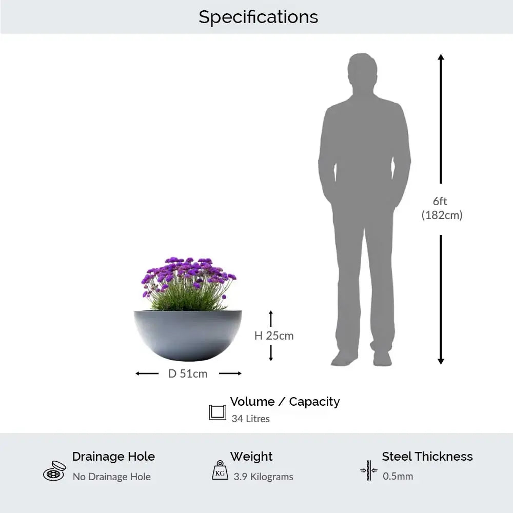 #51cm(D) x 25cm(H)
#grey