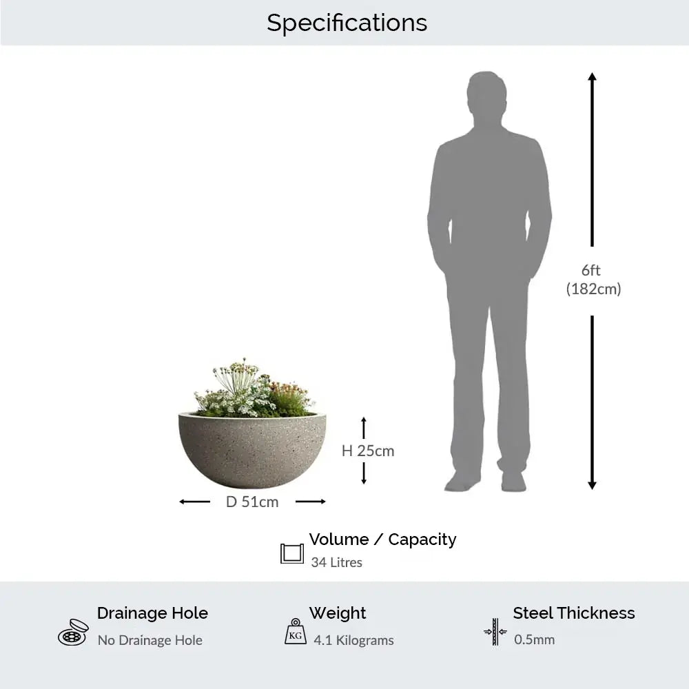 #51cm(D) x 25cm(H)
#Sand Stone