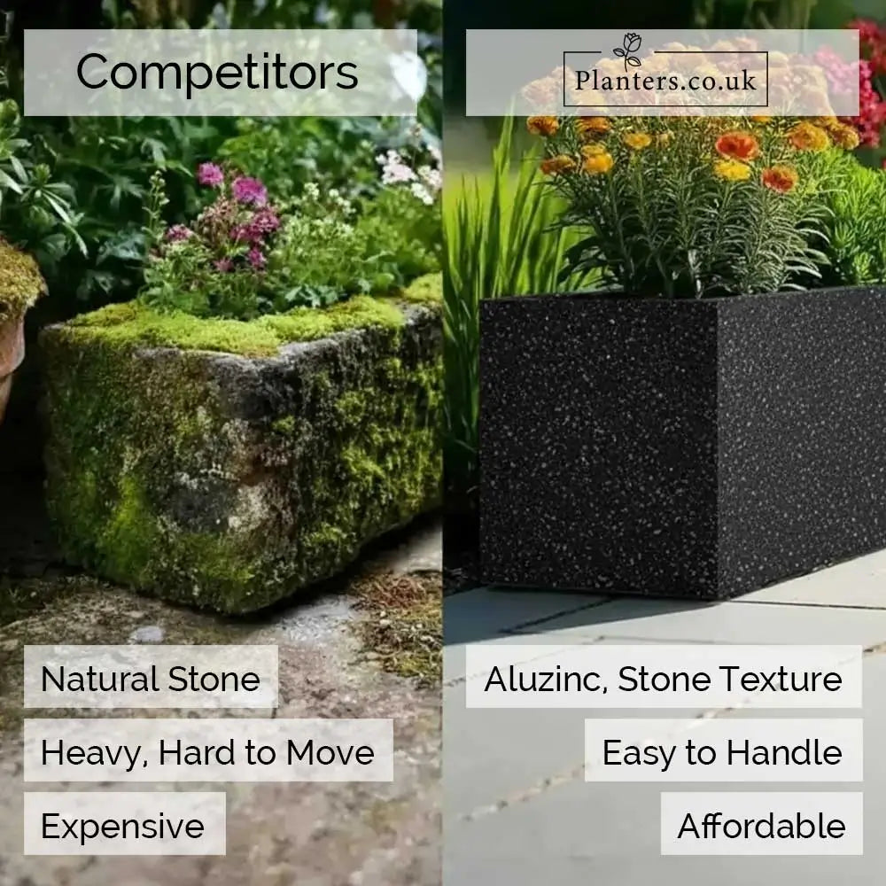 #30cm(L) x 30cm(W) x 30cm(H)
#40cm(L) x 40cm(W) x 40cm(H)
#50cm(L) x 50cm(W) x 50cm(H)
#60cm(L) x 60cm(W) x 60cm(H)
#Black Stone
#With Liner
#No Liner