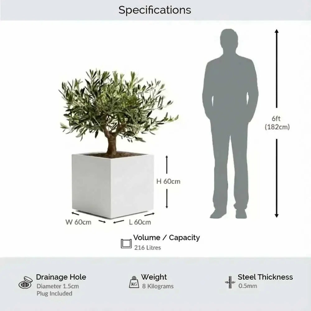 #60cm(L) x 60cm(W) x 60cm(H)
#White
#With Liner
#No Liner