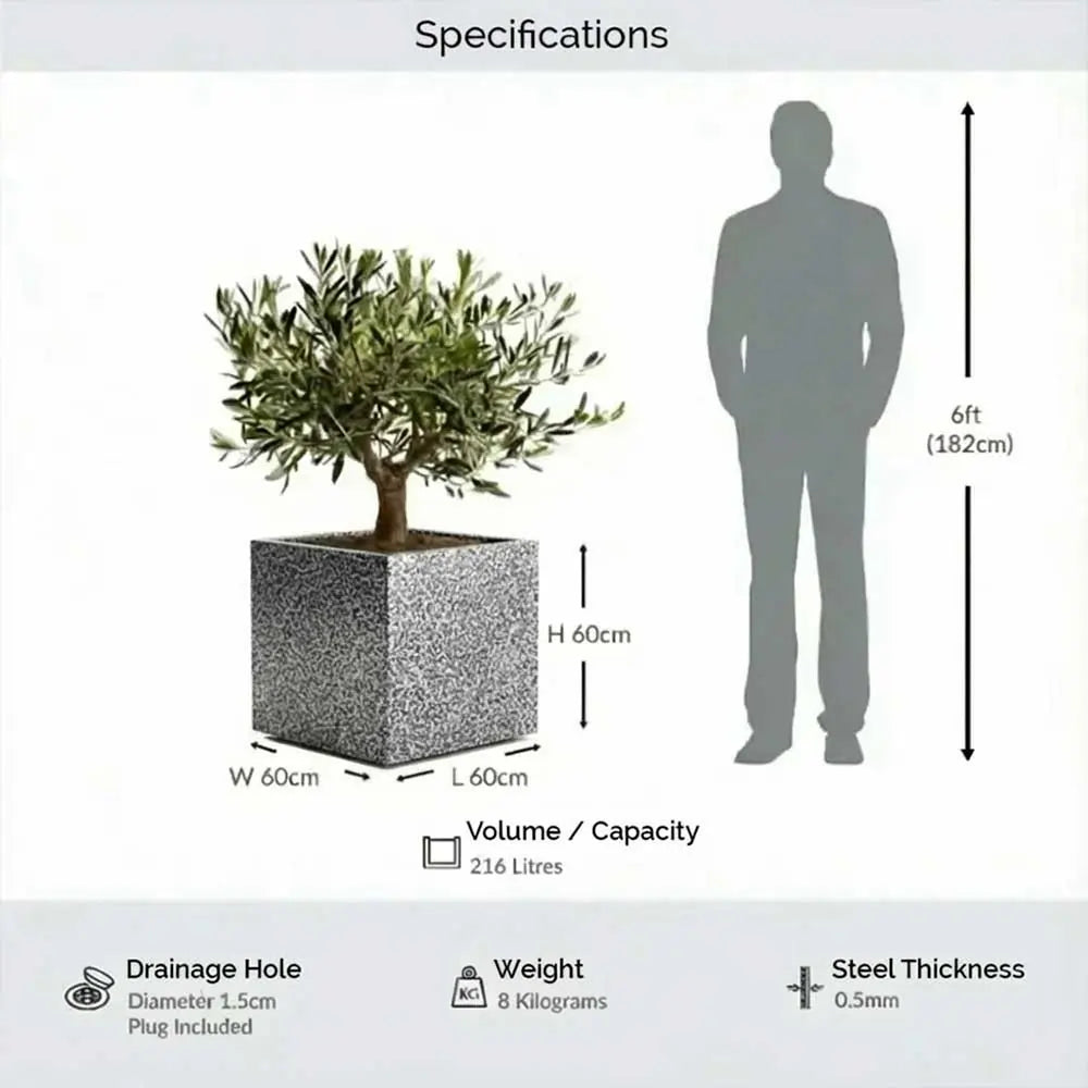 #60cm(L) x 60cm(W) x 60cm(H)
#Silver Black
#With Liner
#No Liner