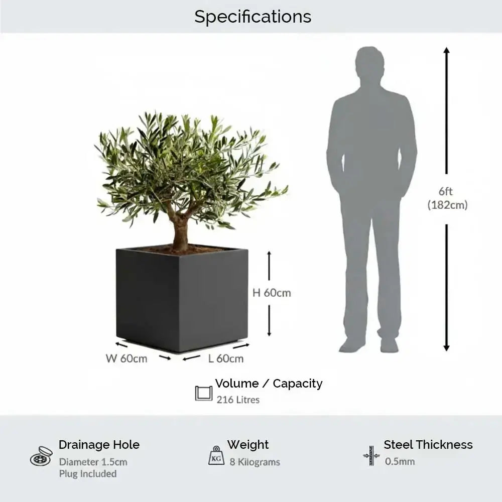 #60cm(L) x 60cm(W) x 60cm(H)
#Grey
#With Liner
#No Liner