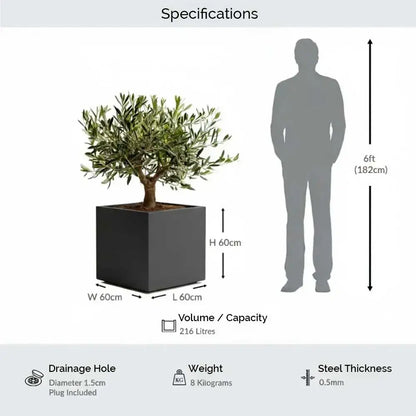 #60cm(L) x 60cm(W) x 60cm(H)
#Grey
#With Liner
#No Liner