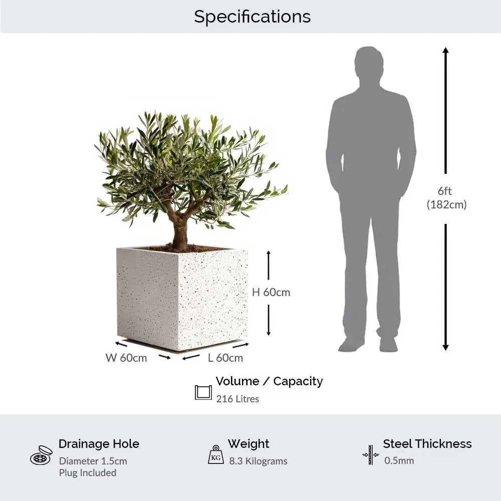 #60cm(L) x 60cm(W) x 60cm(H)
#Sand Stone
#With Liner
#No Liner