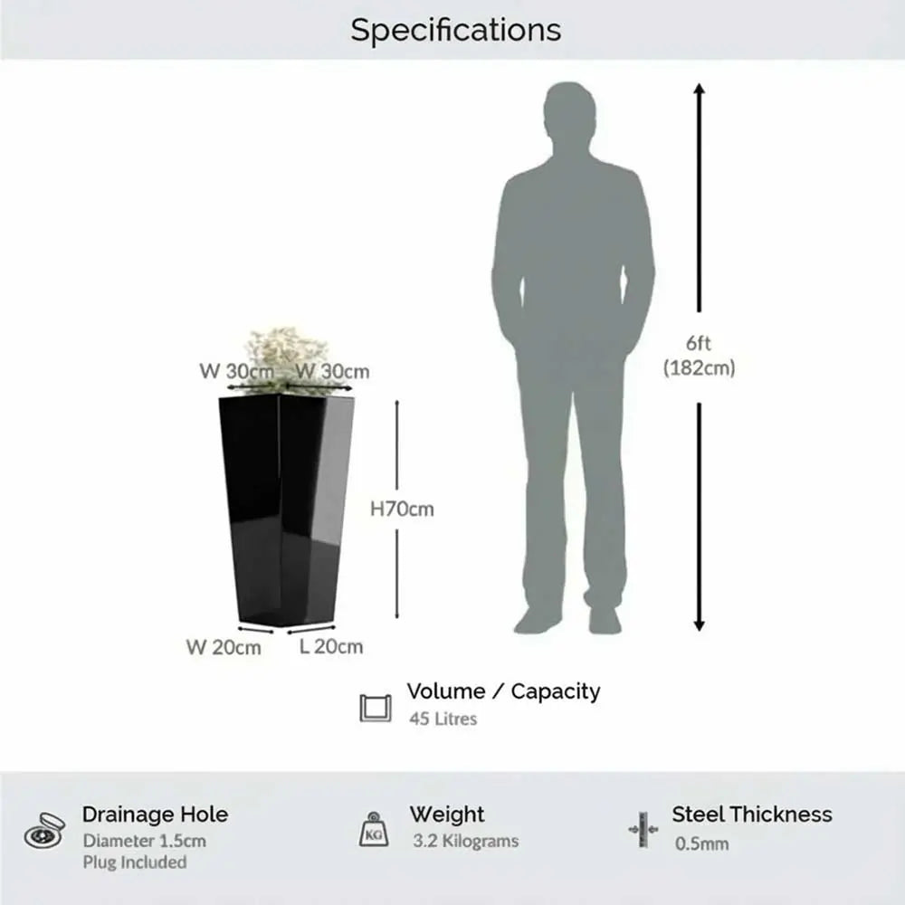 #30cm(L) x 30cm(W) x 70cm(H)
#glossy black