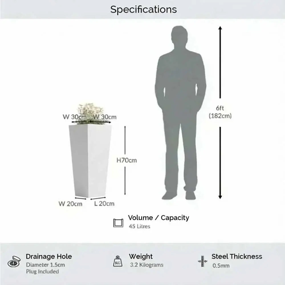 #30cm(L) x 30cm(W) x 70cm(H)
#white