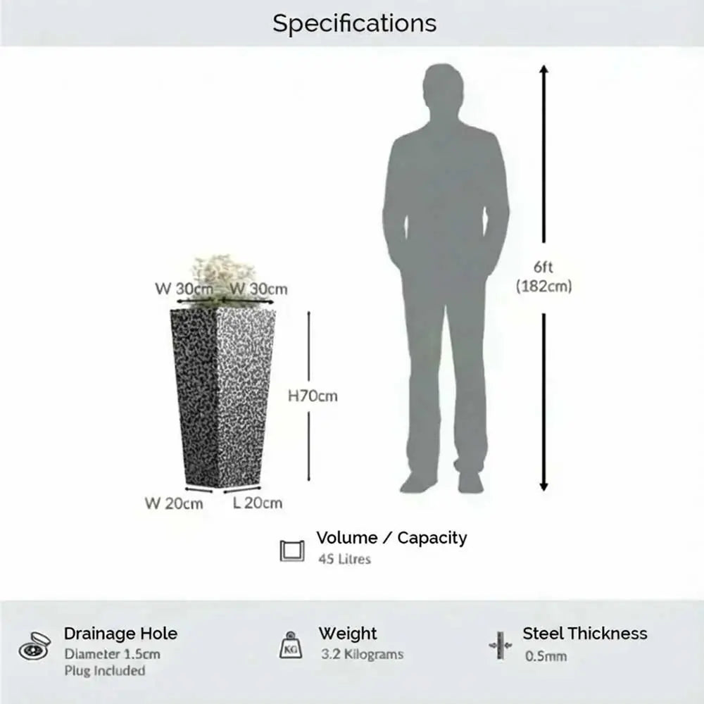 #30cm(L) x 30cm(W) x 70cm(H)
#silver black