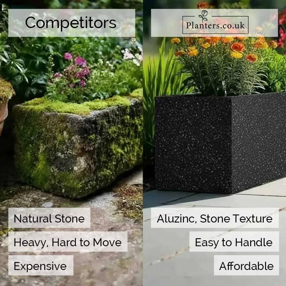 #Black Stone
#120cm(L) x 40cm(W) x 40cm(H)
#100cm(L) x 40cm(W) x 40cm(H)
#75cm(L) x 32cm(W) x 32cm(H)
#70cm(L) x 24cm(W) x 24cm(H)
#With Liner
#No Liner