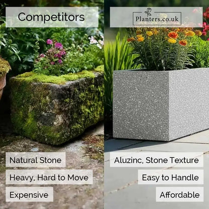 #Grey Stone
#120cm(L) x 40cm(W) x 40cm(H)
#100cm(L) x 40cm(W) x 40cm(H)
#75cm(L) x 32cm(W) x 32cm(H)
#70cm(L) x 24cm(W) x 24cm(H)
#With Liner
#No Liner