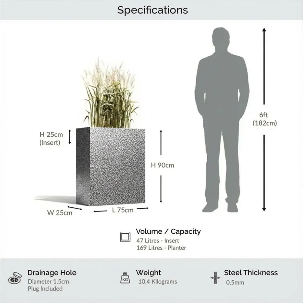 #75cm(L) x 25cm(W) x 90cm(H)
#silver black