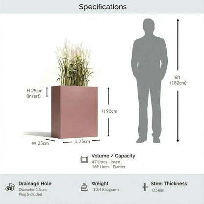 #75cm(L) x 25cm(W) x 90cm(H)
#rose gold