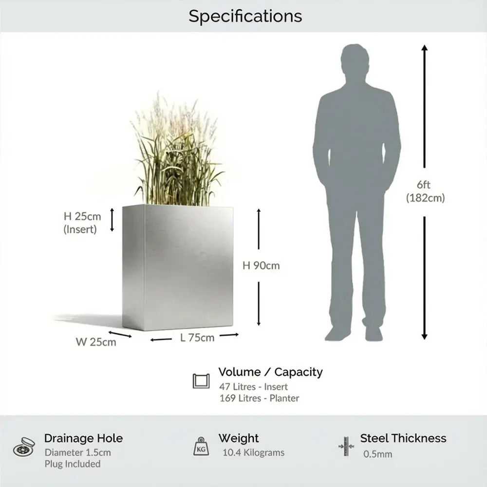 #75cm(L) x 25cm(W) x 90cm(H)
#silver