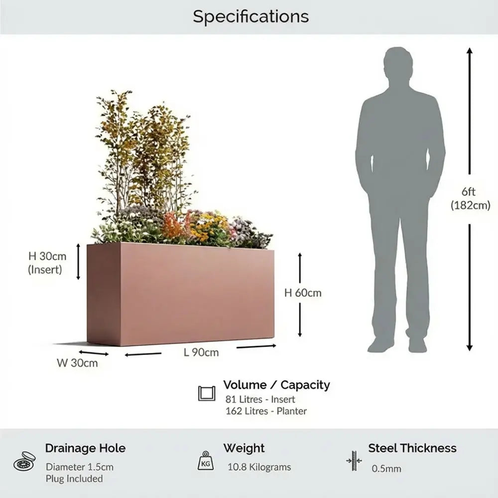 #90cm(L) x 30cm(W) x 60cm(H)
#rose gold