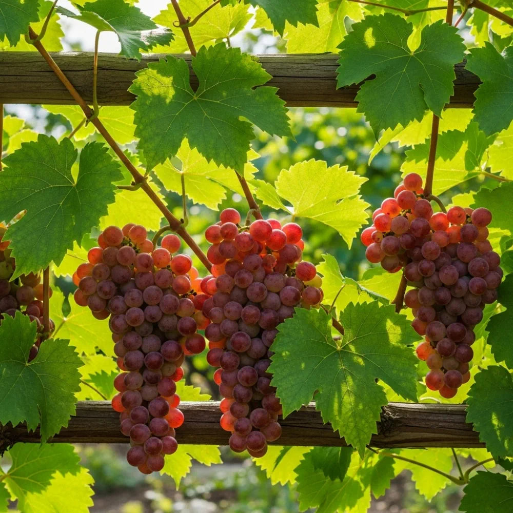 3 Suffolk Red' Seedless Grape Vines | 3L Pots