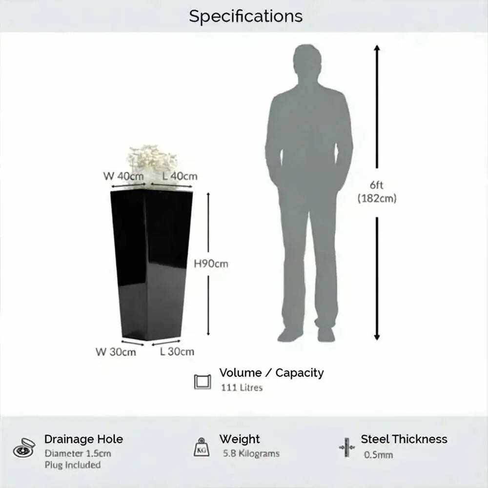 #40cm(L) x 40cm(W) x 90cm(H)
#glossy black