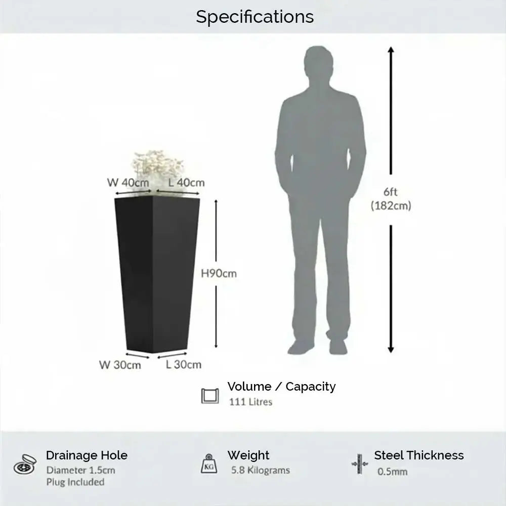 #40cm(L) x 40cm(W) x 90cm(H)
#black