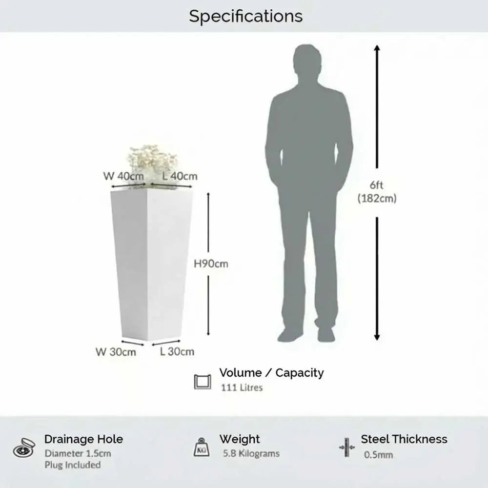 #40cm(L) x 40cm(W) x 90cm(H)
#white