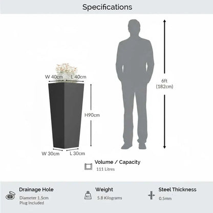 #40cm(L) x 40cm(W) x 90cm(H)
#grey