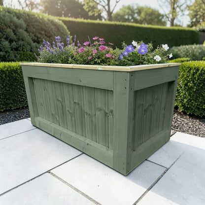 Customisable Wooden Trough Planter