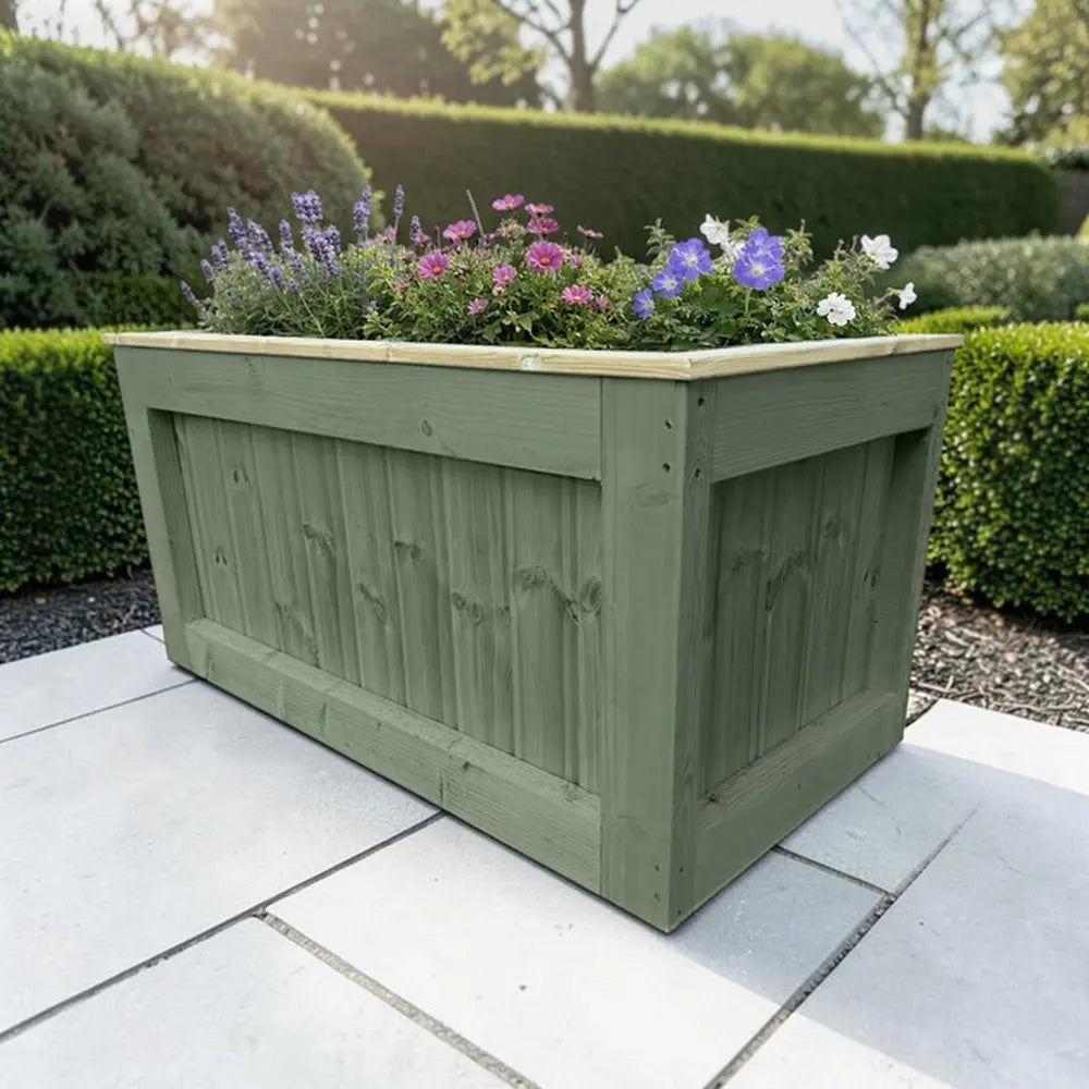 Customisable Wooden Cube Planter