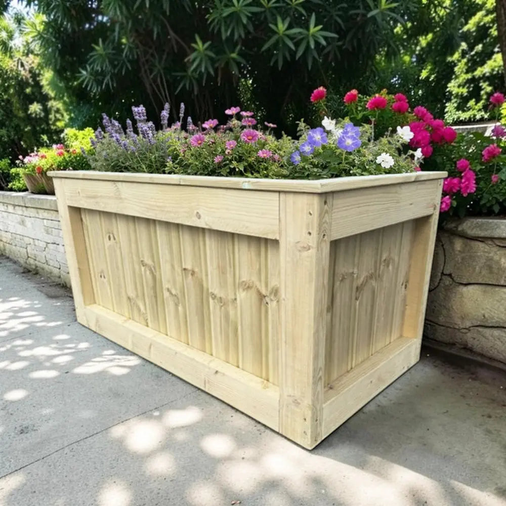 Customisable Wooden Trough Planter