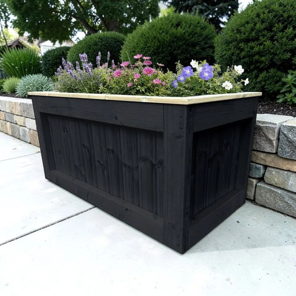 Customisable Wooden Cube Planter