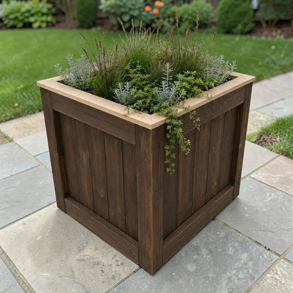 90cm Customisable Wooden Trough Planter