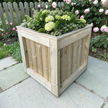 Customisable Wooden Cube Planter