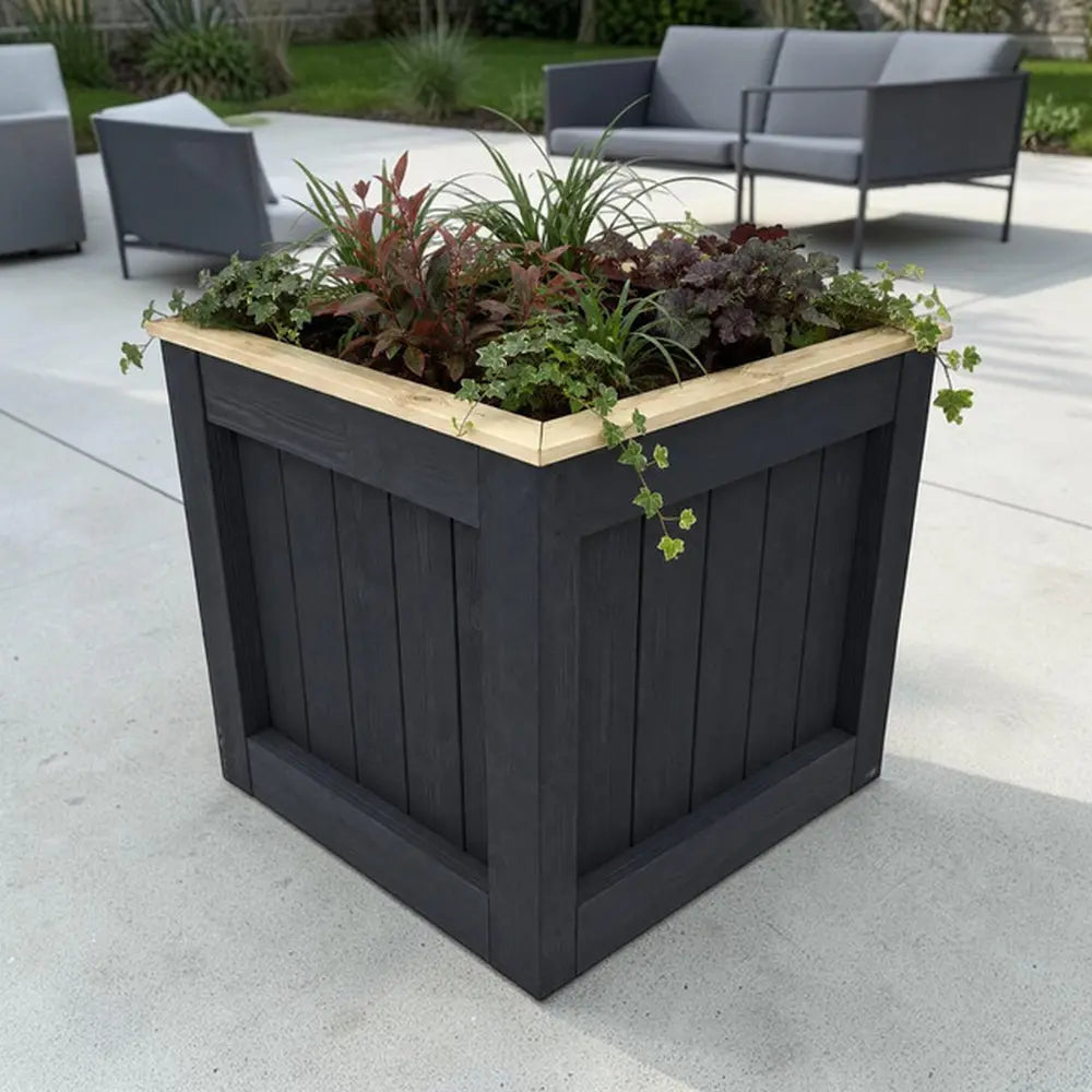 Customisable Wooden Trough Planter