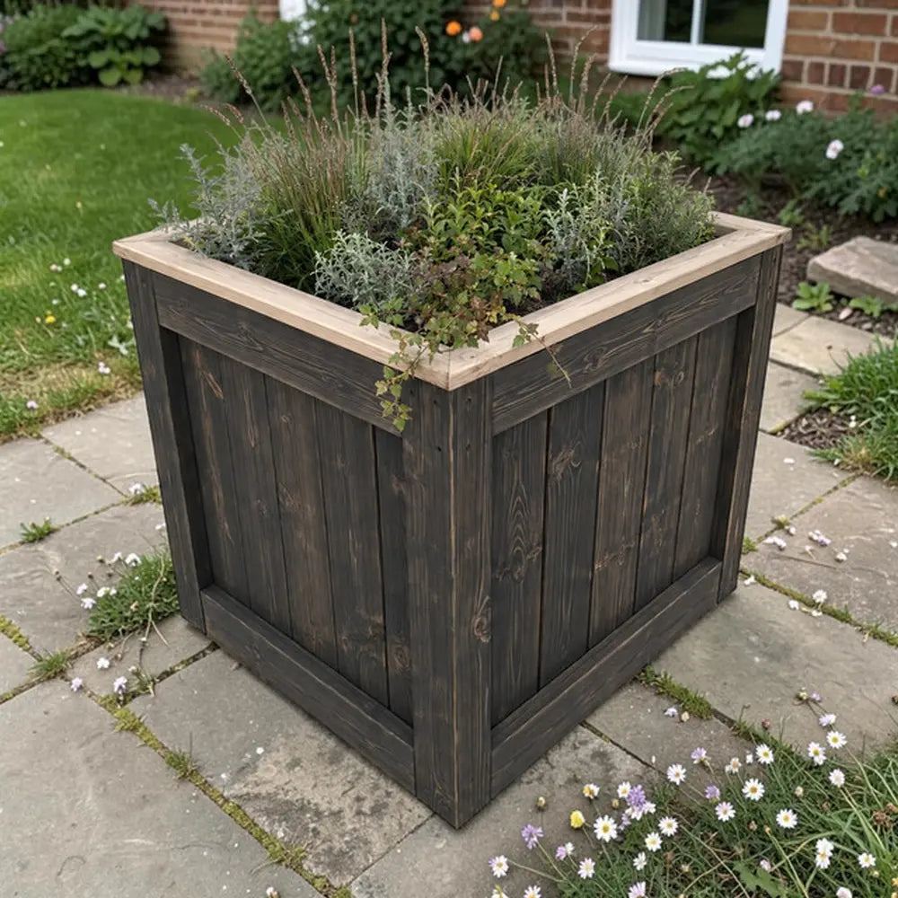 210cm Customisable Wooden Trough Planter