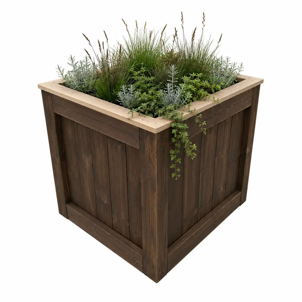 Customisable Wooden Trough Planter