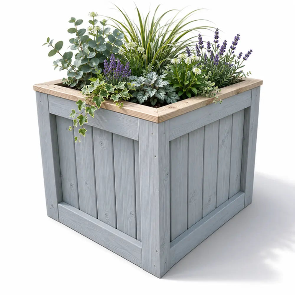 Customisable Wooden Trough Planter
