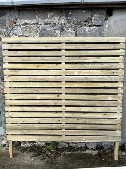 Customisable Wood Trough Trellis Planter