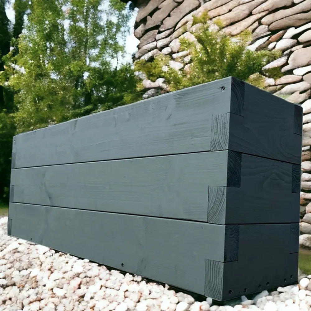 120cm Customisable Wooden Trough Planter