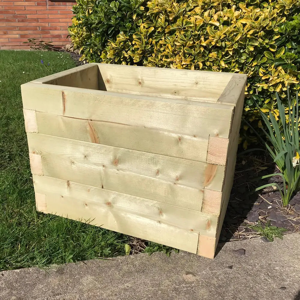 Customisable Wooden Trough Planter