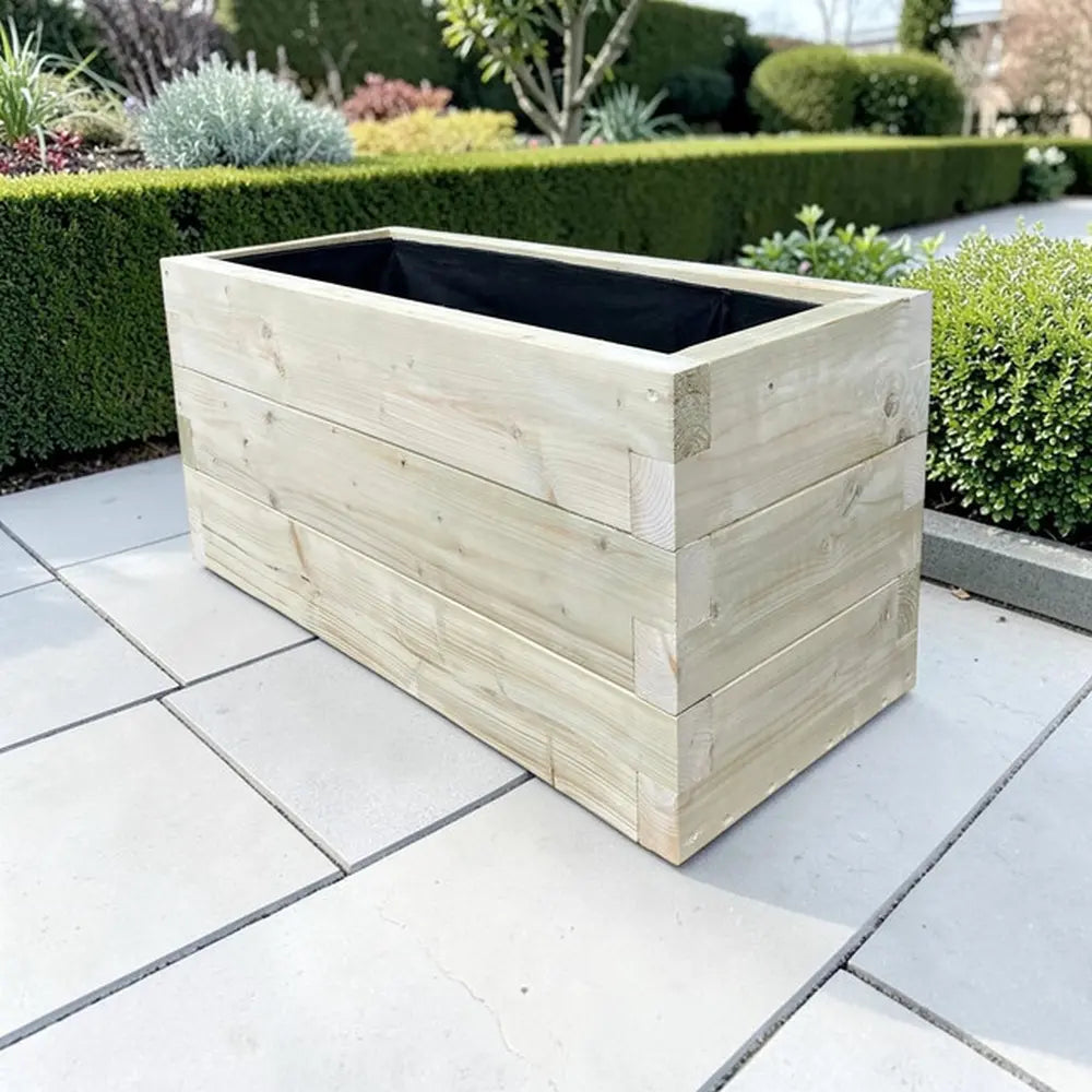 240cm Customisable Wooden Trough Planter