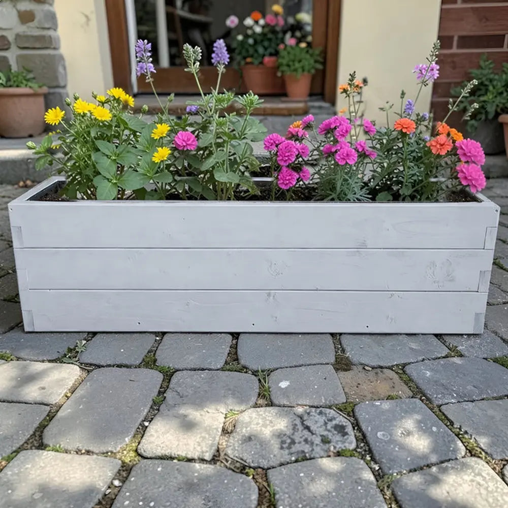 240cm Customisable Wooden Trough Planter