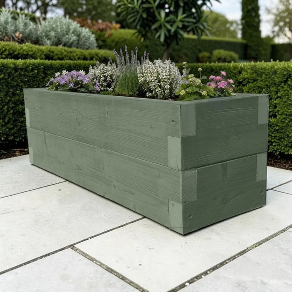 Customisable Wooden Cube Planter