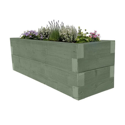 Customisable Wooden Trough Planter