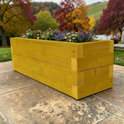240cm Customisable Wooden Trough Planter
