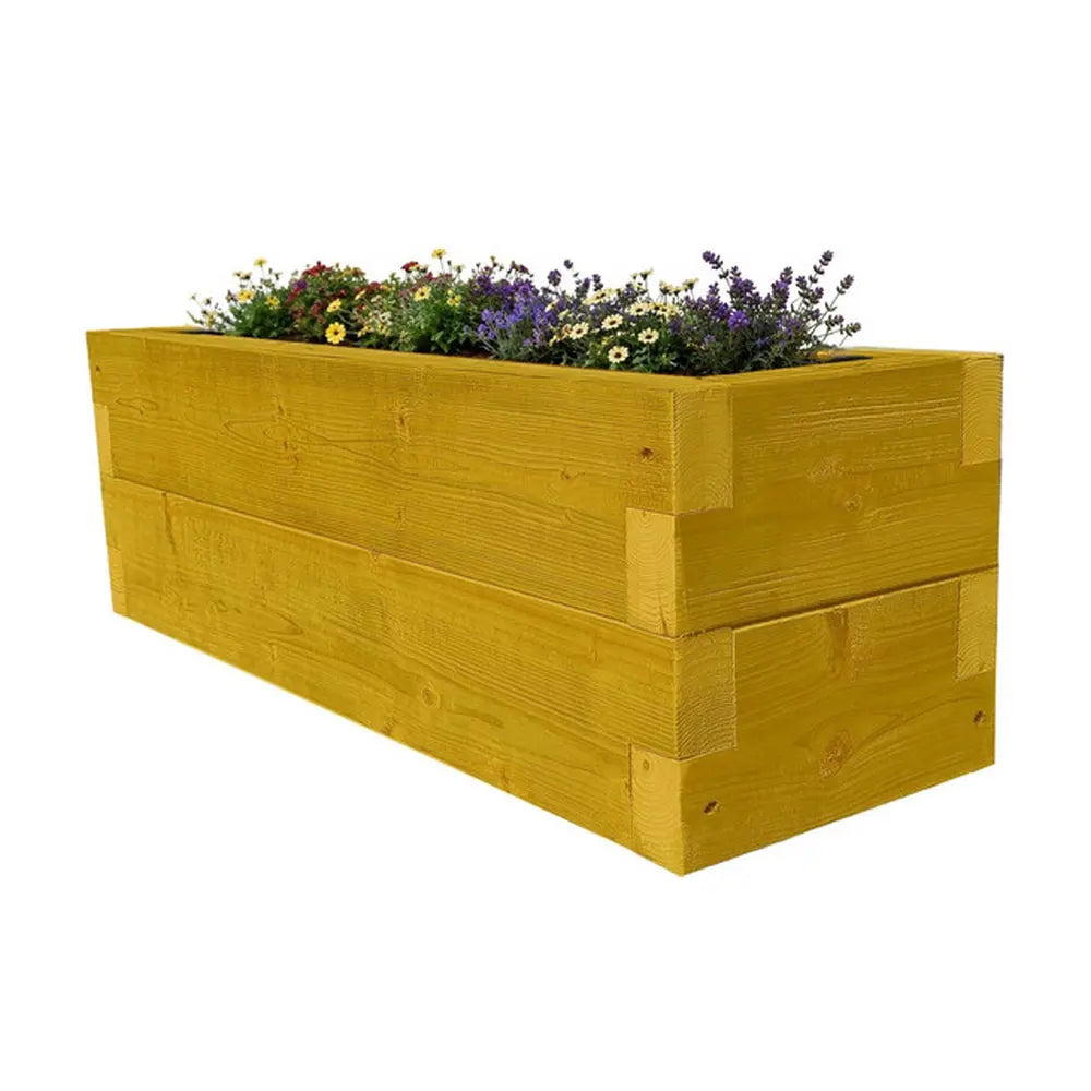 Customisable Wooden Trough Planter
