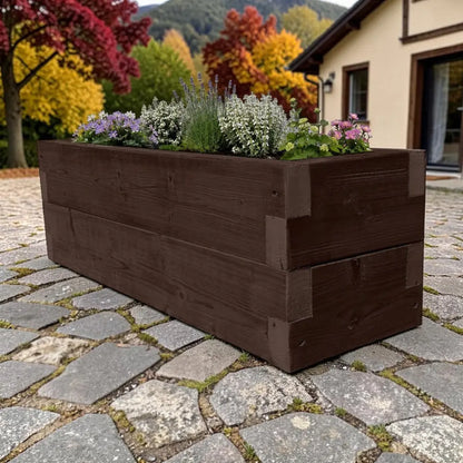 90cm Customisable Wooden Trough Planter