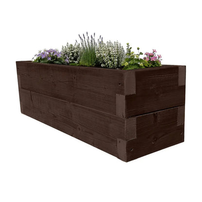 150cm Customisable Wooden Trough Planter