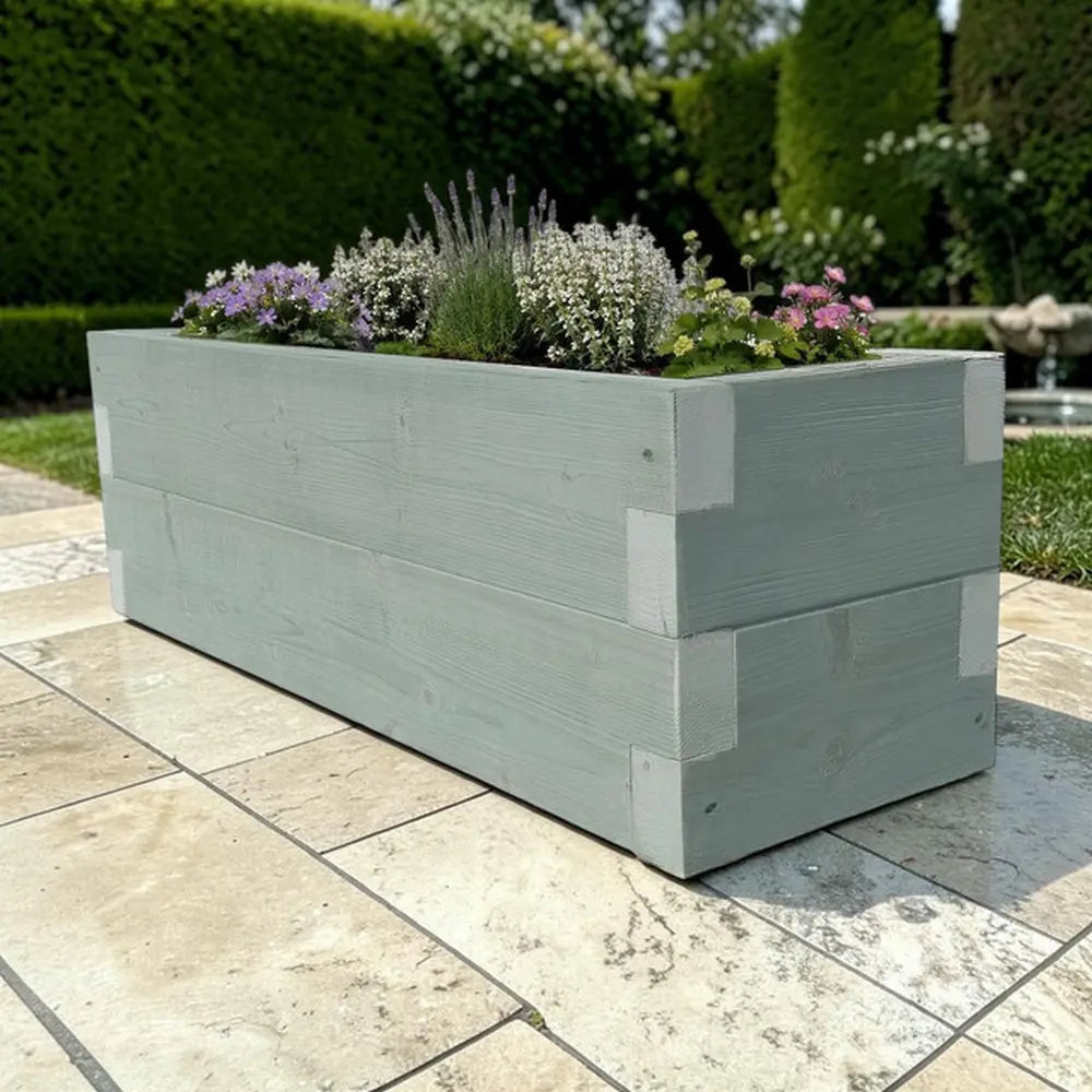 Customisable Wooden Trough Planter
