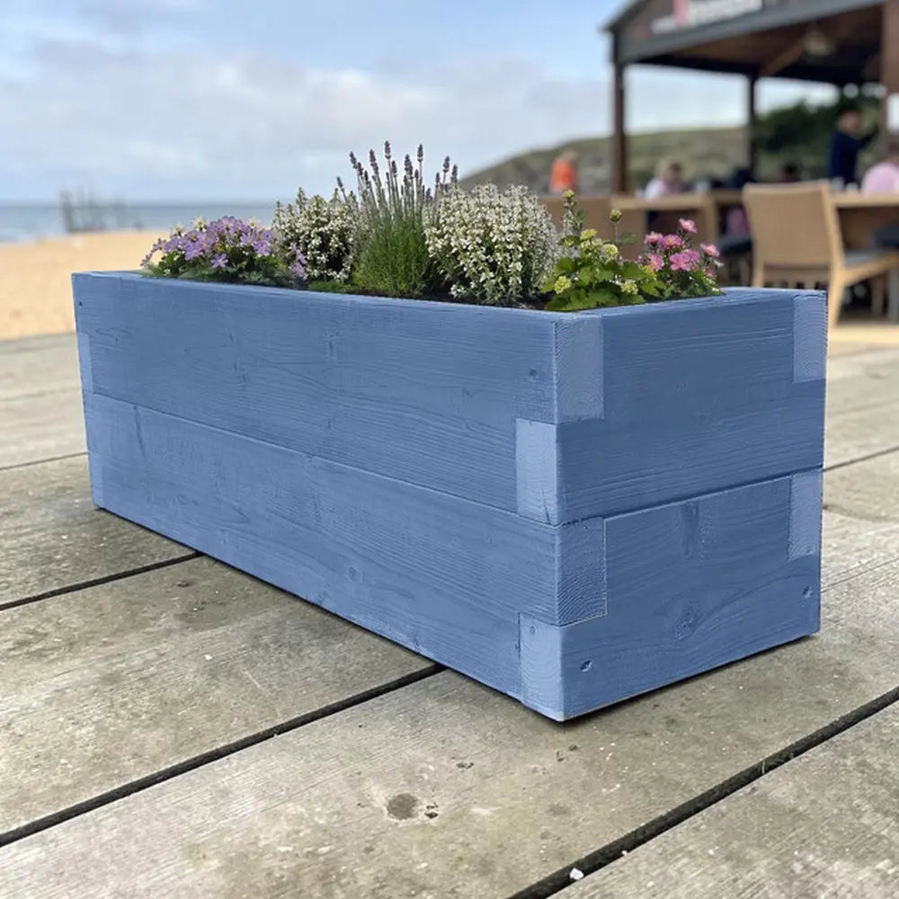 Customisable Wooden Trough Planter