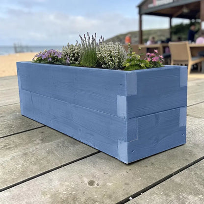 120cm Customisable Wooden Trough Planter