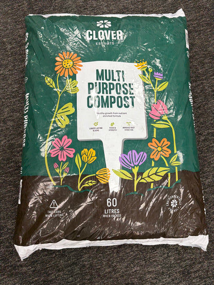 60 Litres - Clover Multi-Purpose Compost