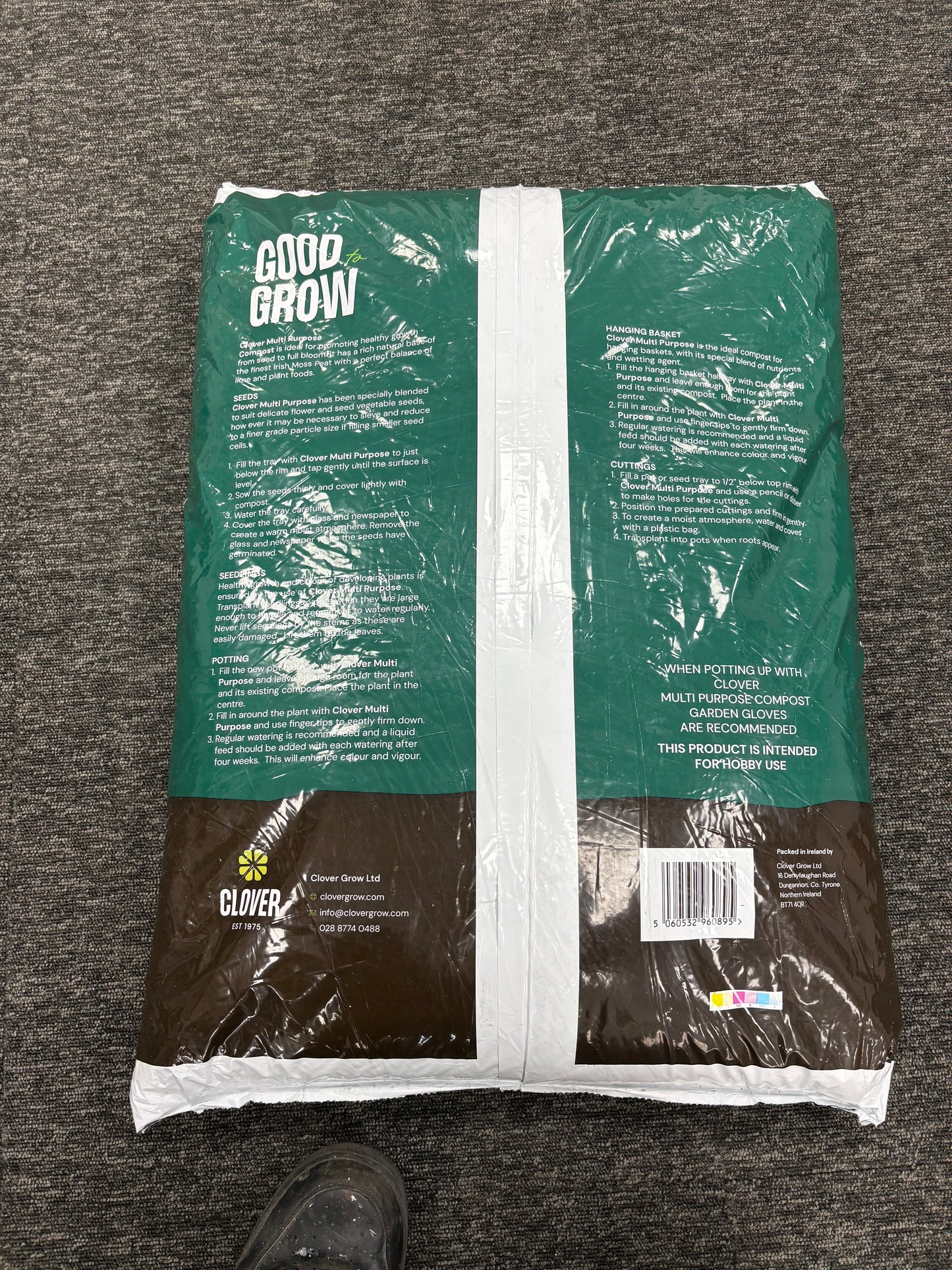 60 Litres - Clover Multi-Purpose Compost